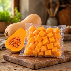 Courge Butternut découpée