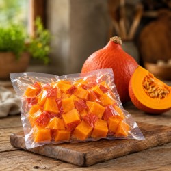 Courge Potimarron découpée